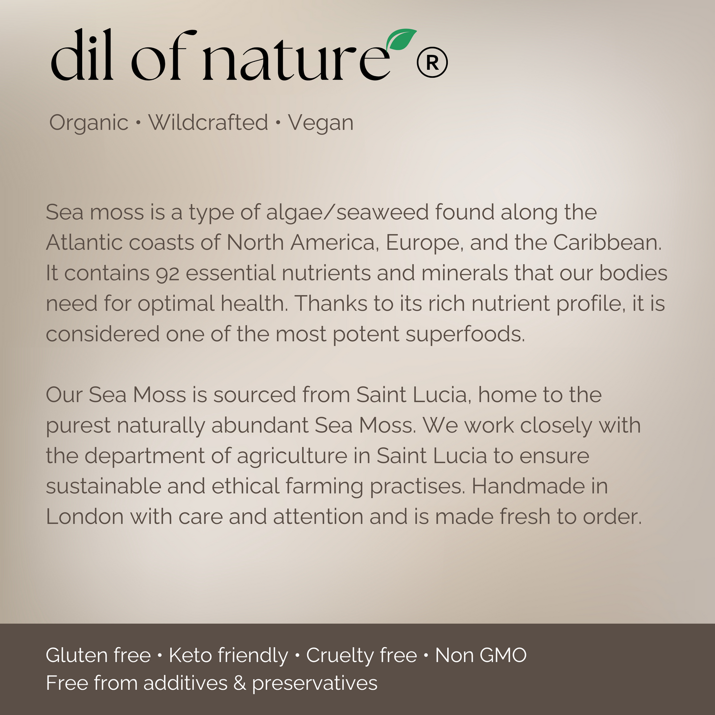 Organic & Wildcrafted Sea Moss Gel